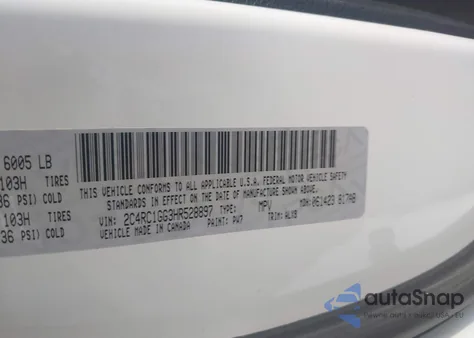 2017 Chrysler Pacifica Limited from USA, damaged, VIN 2C4RC1GG3HR528897